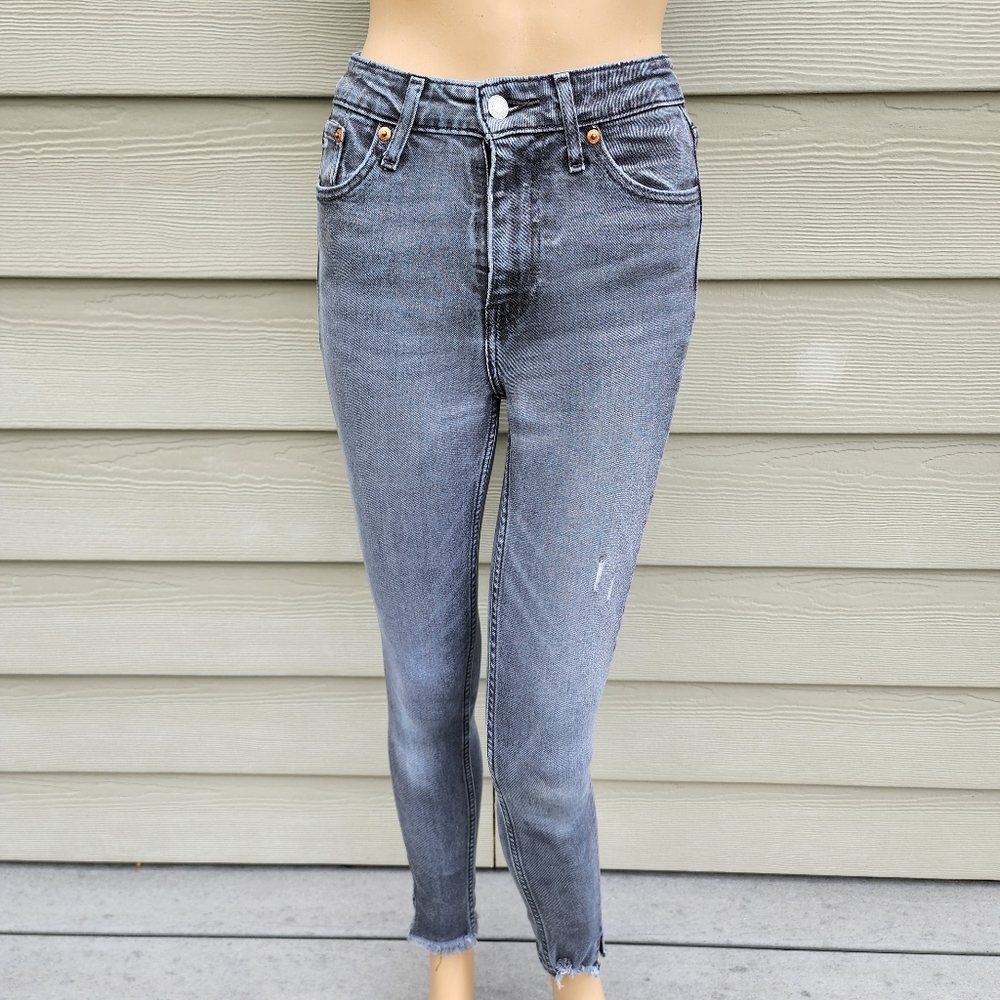 LEVI'S | Altered Gray 721 High Rise Skinny Jeans